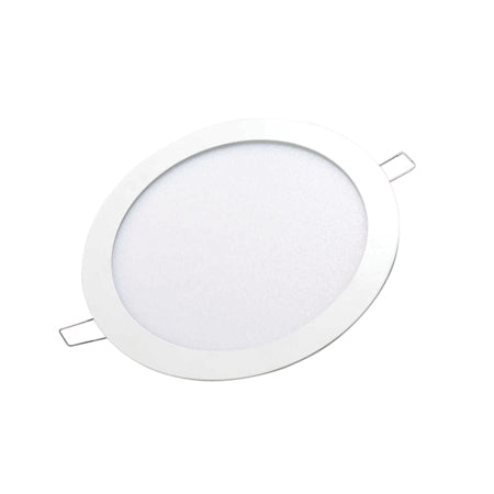 LED Φωτιστικό Panel Οροφής 12W Στρογγυλό Slim, Θερμό Χρώμα