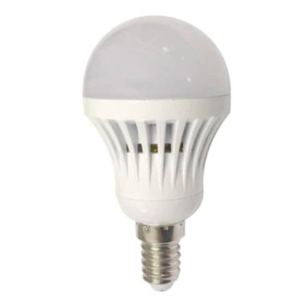 Λάμπα LED E14 3W Αλουμίνιο Λευκό, Θερμό Χρώμα