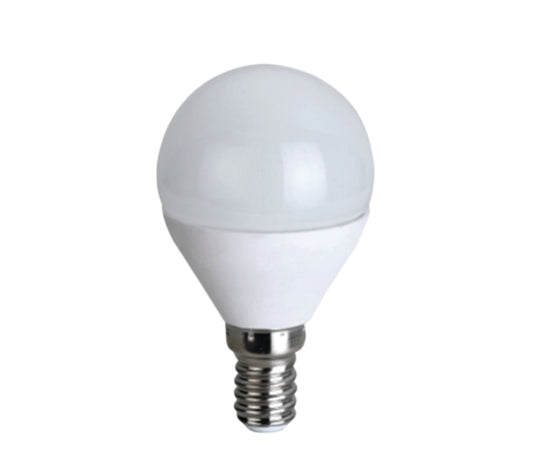 Λάμπα LED E14  G45 5.2W  Αλουμίνιο Λευκό, Ουδέτερο Χρώμα