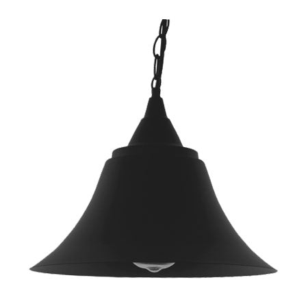 Κρεμαστό Φωτιστικό Ε27 Μονόφωτο Καμπάνα με ντουί , Μαύρο Χρώμα