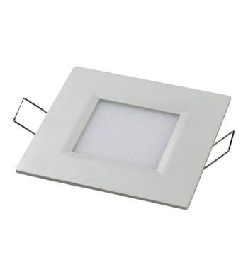 Φωτιστικό Panel Οροφής Led 6W Τετράγωνο Slim, Θερμό Χρώμα